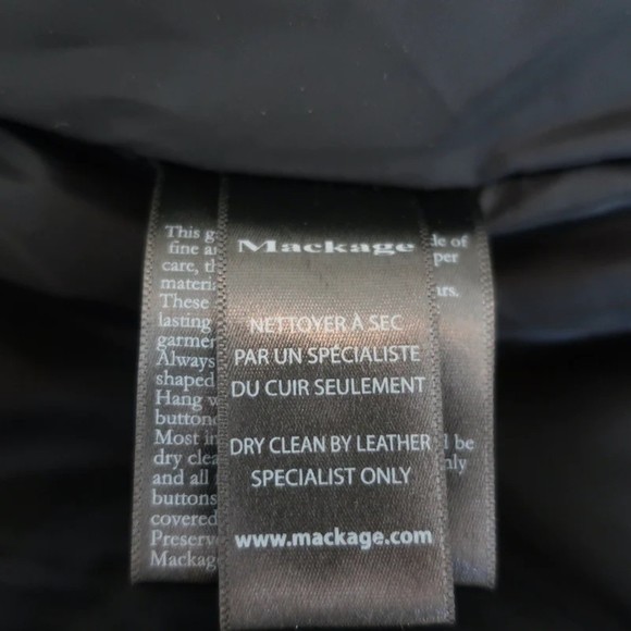 Mackage Trish Lavish Fur Hood Down Coat Black Size Small - Picture 10 of 12